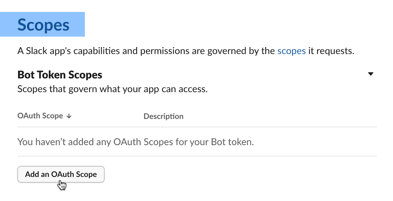 Add an OAuth Scope