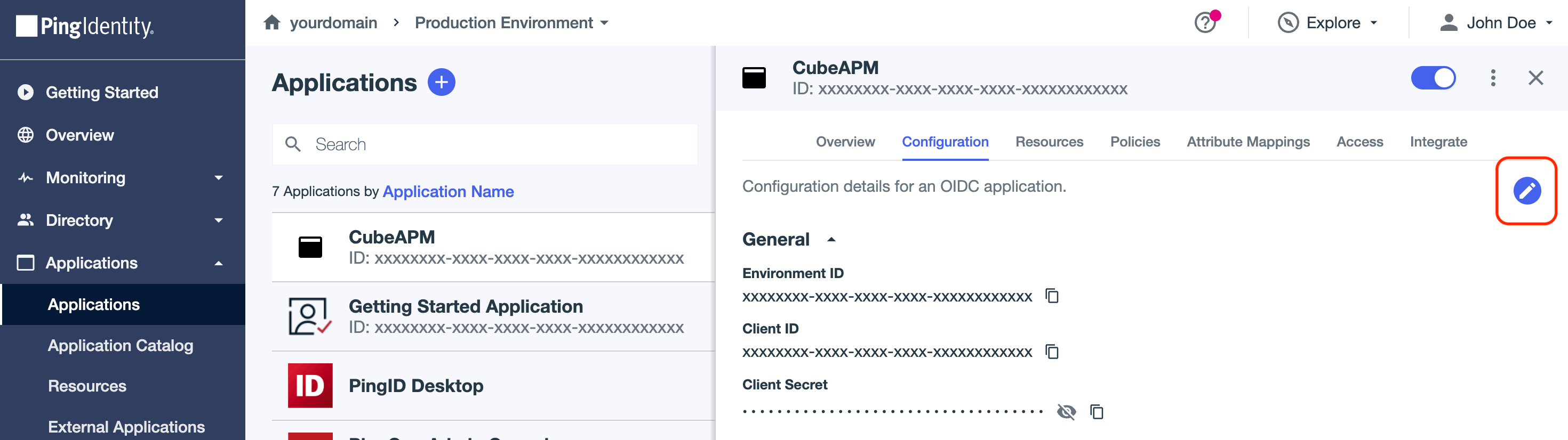 Application Configuration