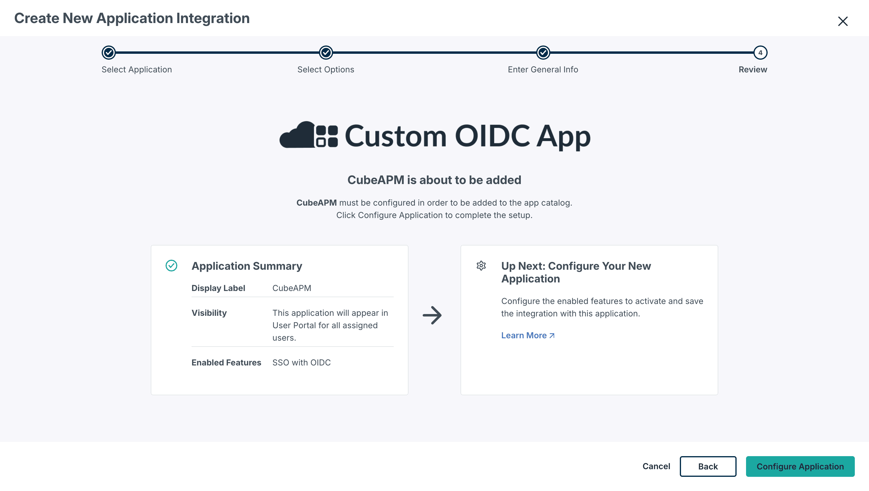 Configure's Page