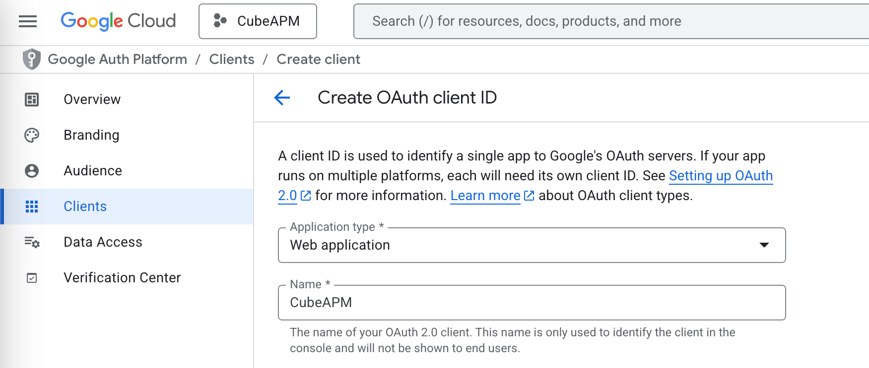 OAuth Client ID
